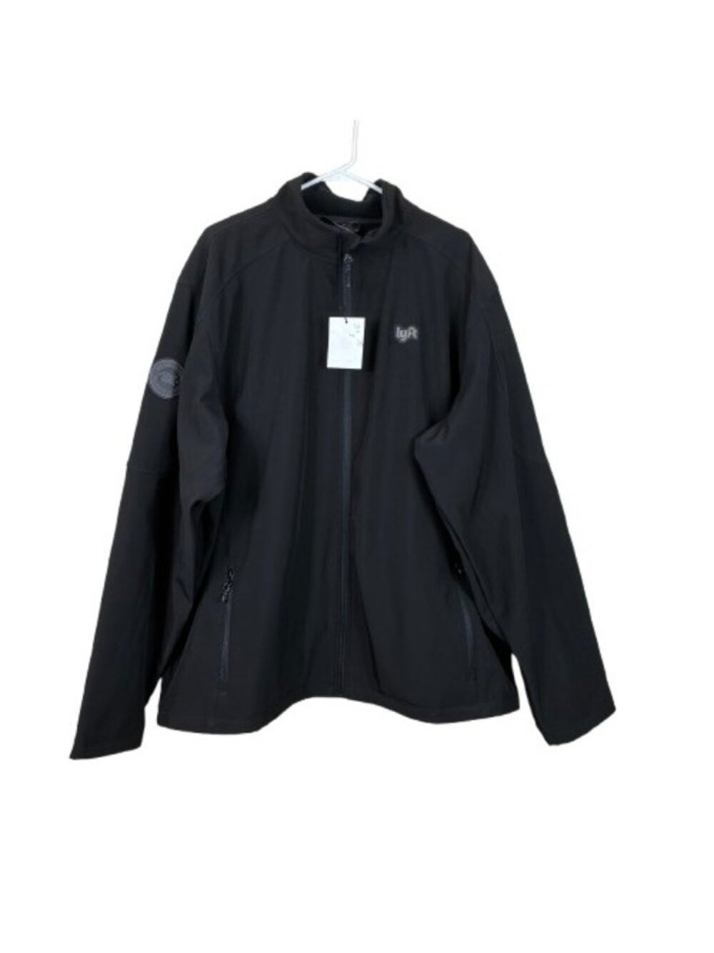 NEW Lyft 1K Rides Softshell Jacket 4XL Black Fleece Lined Uniform